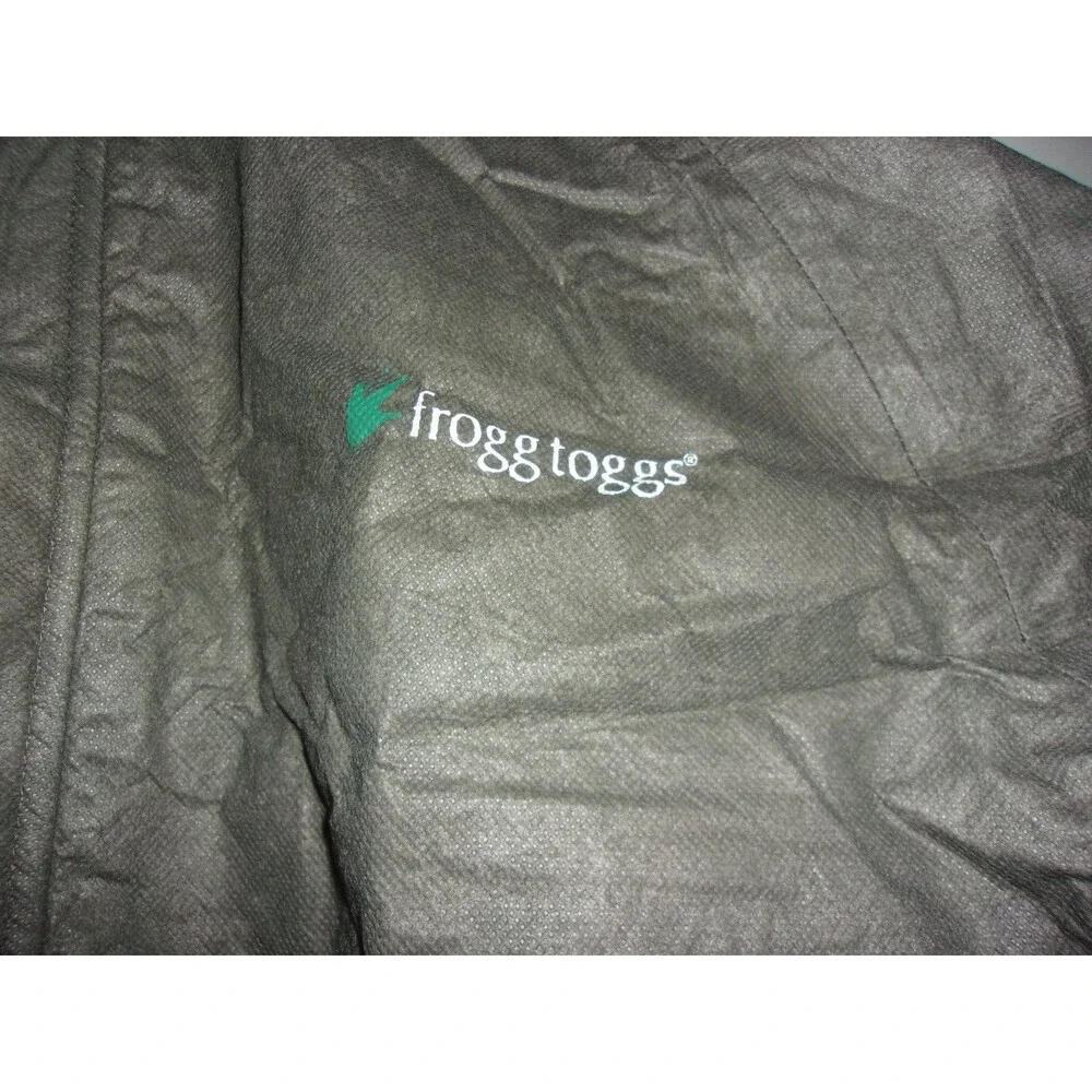 Frogg Toggs Gray Rain Jacket Sz. M/L Polypropylene Lightweight Motorcycle Mens
